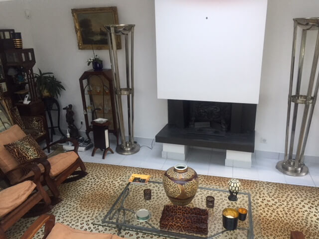 cheminée foyé ouvert