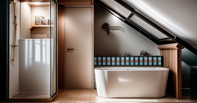 Aménagement une salle de bains sous les combles