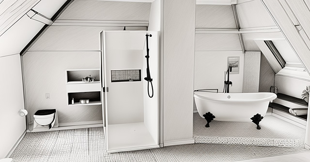 Aménagement une salle de bains sous les combles
