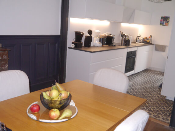 cuisine ouverte blanche