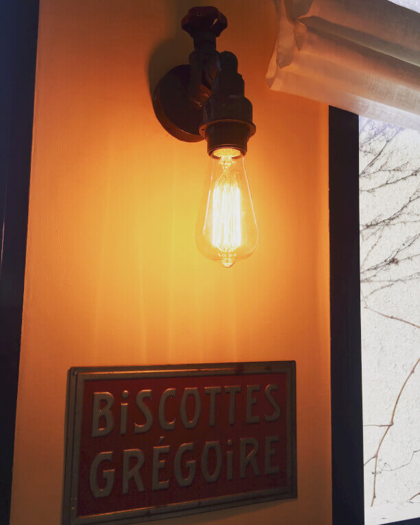 éclairage applique rétro cuisine