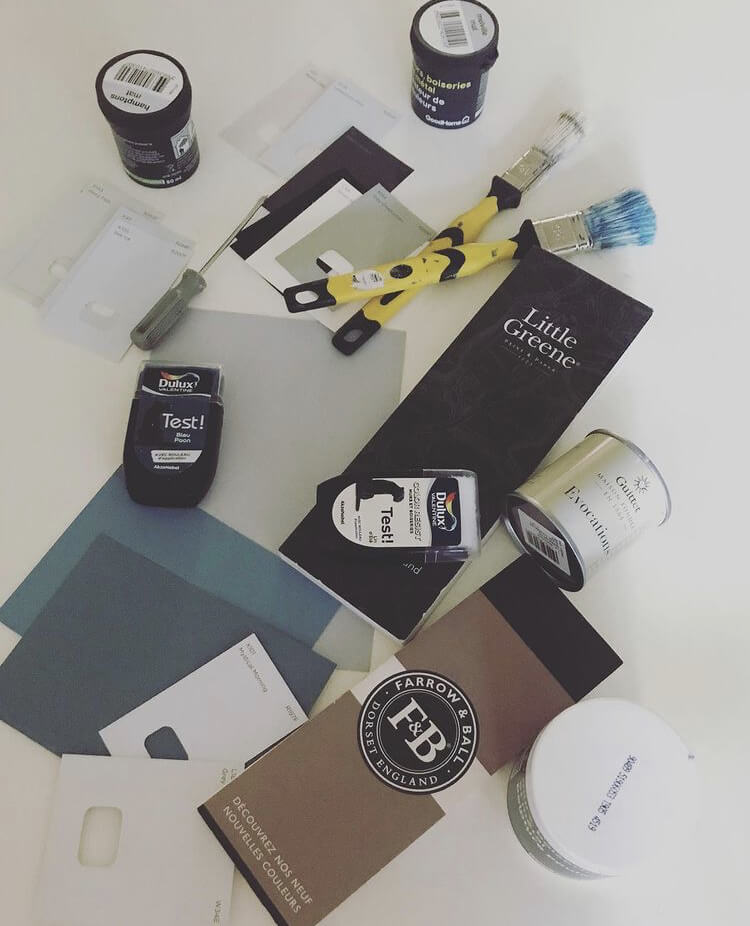 essai peinture avec la pose