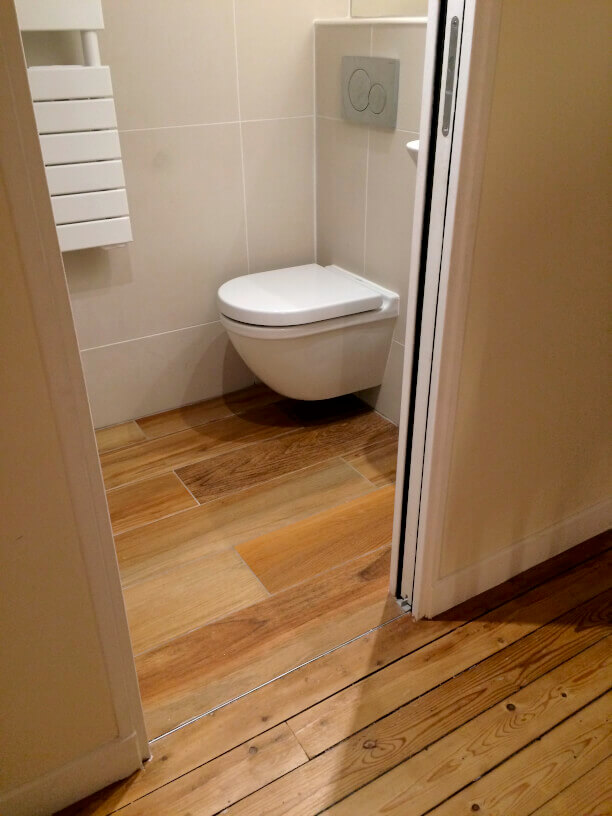 parquet toilettes