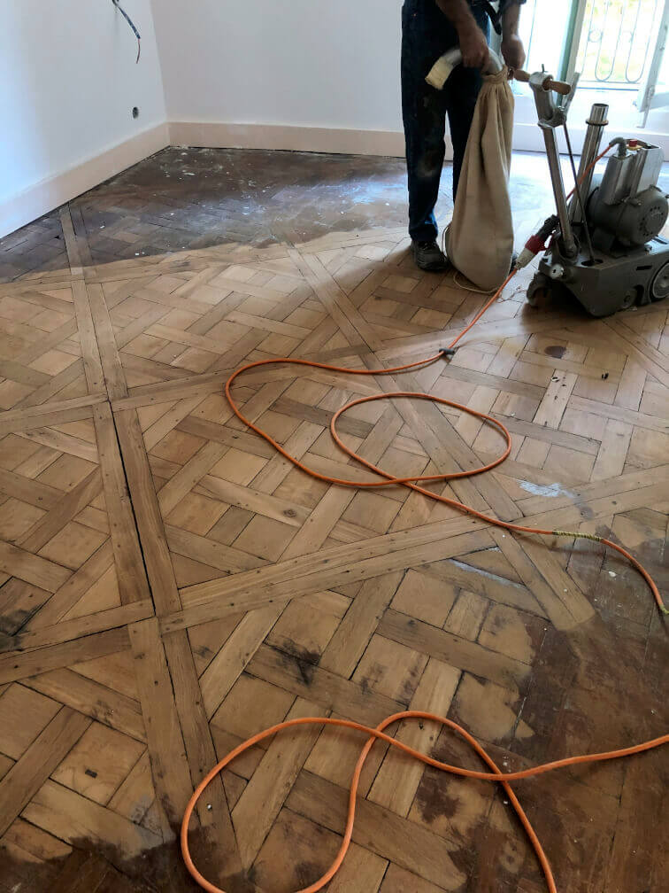 ponçage d'un parquet