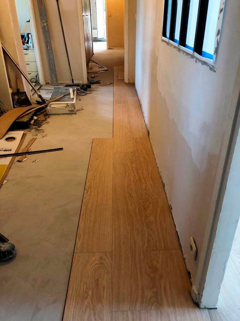 travaux de rénovation et pose du parquet