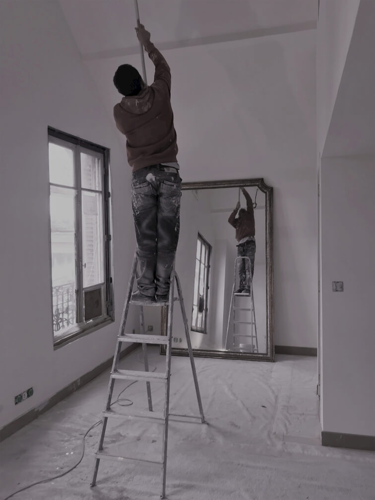 pose peinture en rénovation