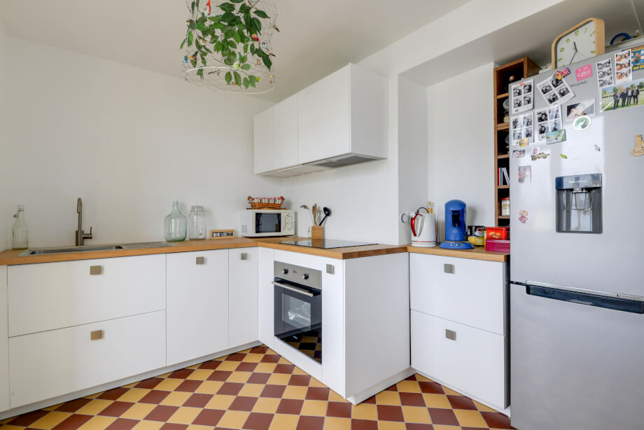 cuisine sol carrelage