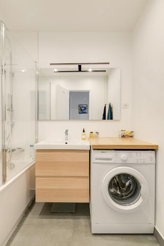 lave linge salle de bains