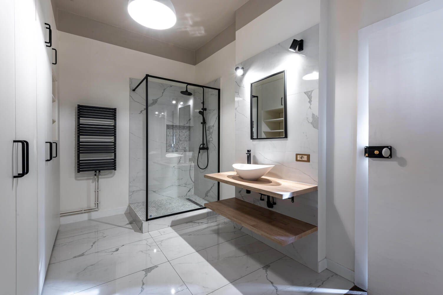 salle de douche éclairage