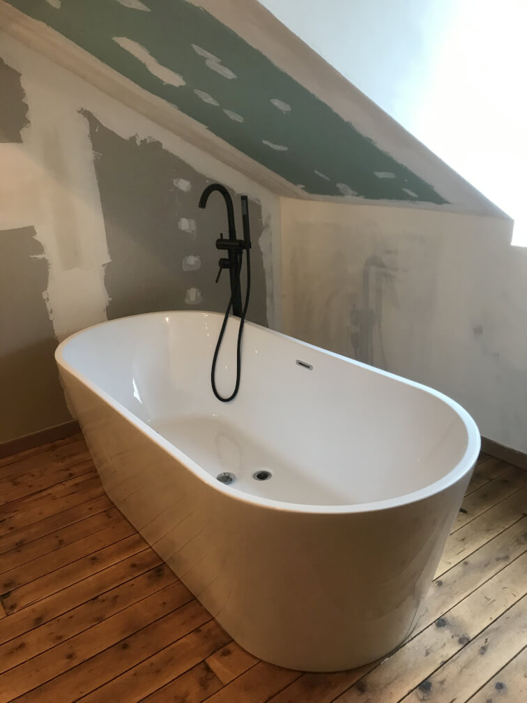 salle de bains sous combles