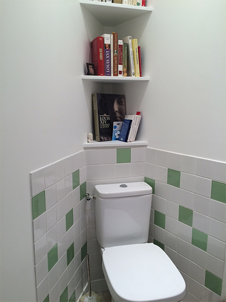 Un mur coloré dans vos toilettes